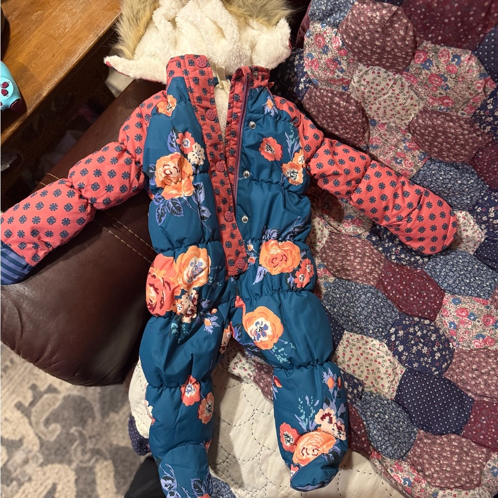 Matilda Jane Floral Kids One Piece - Blue and Pink
